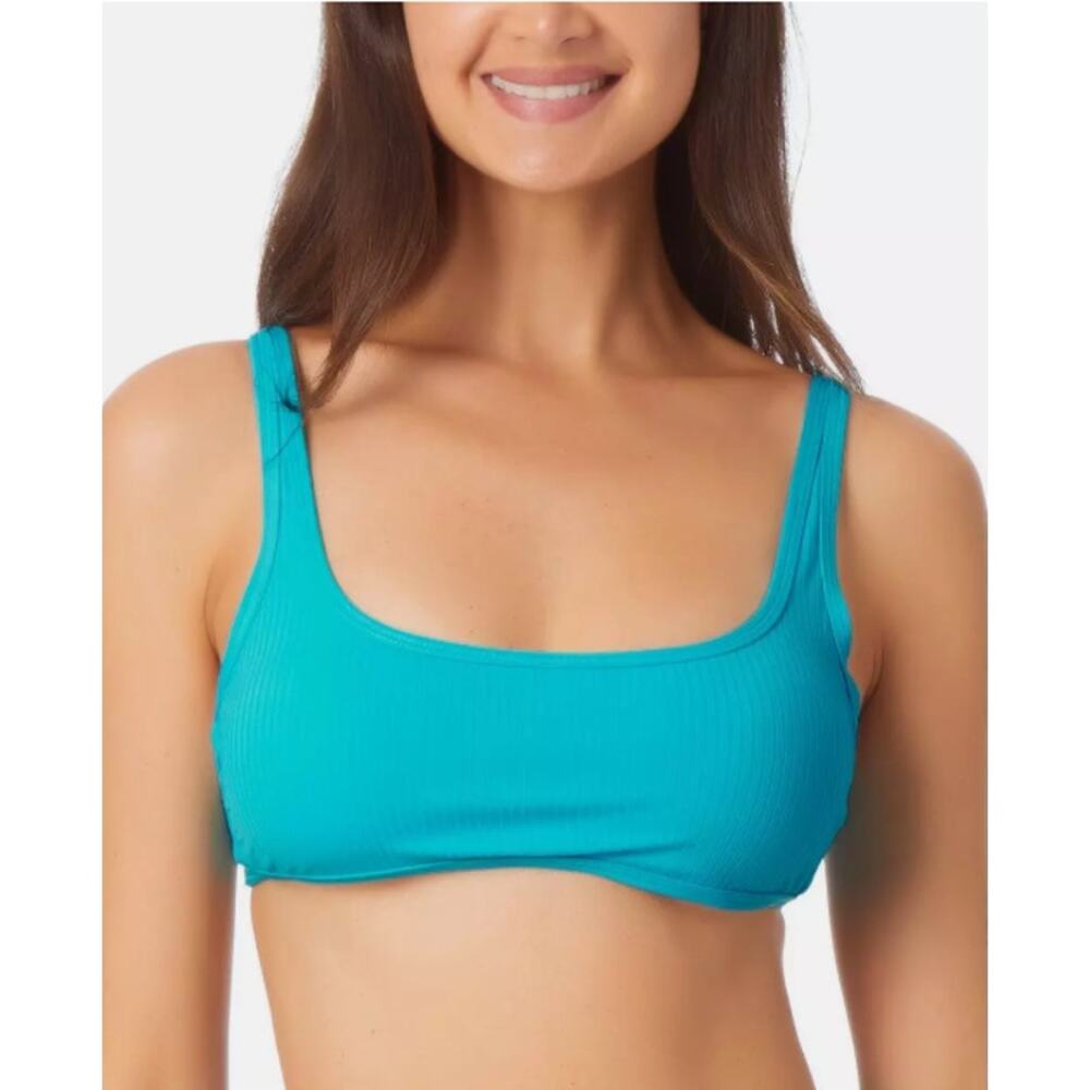California Waves Blue Green Bikini Top Size Large